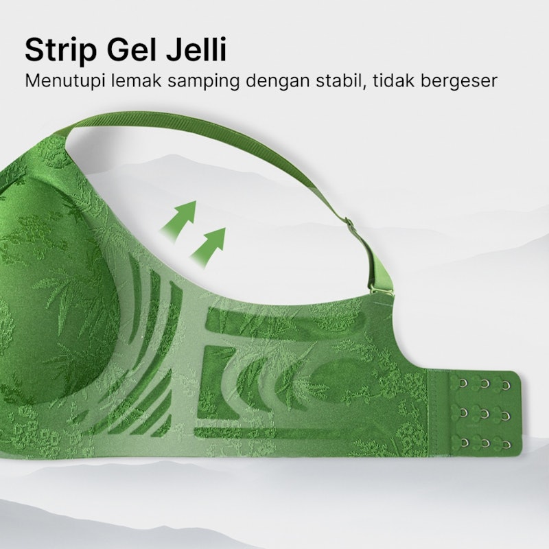 Greney Bra Set Bordir Jacquard Gaya Oriental 3
