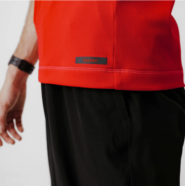 Decathlon SE Decathlon Kalenji Baju Olahraga Lari Pria Dry Merah 8771124