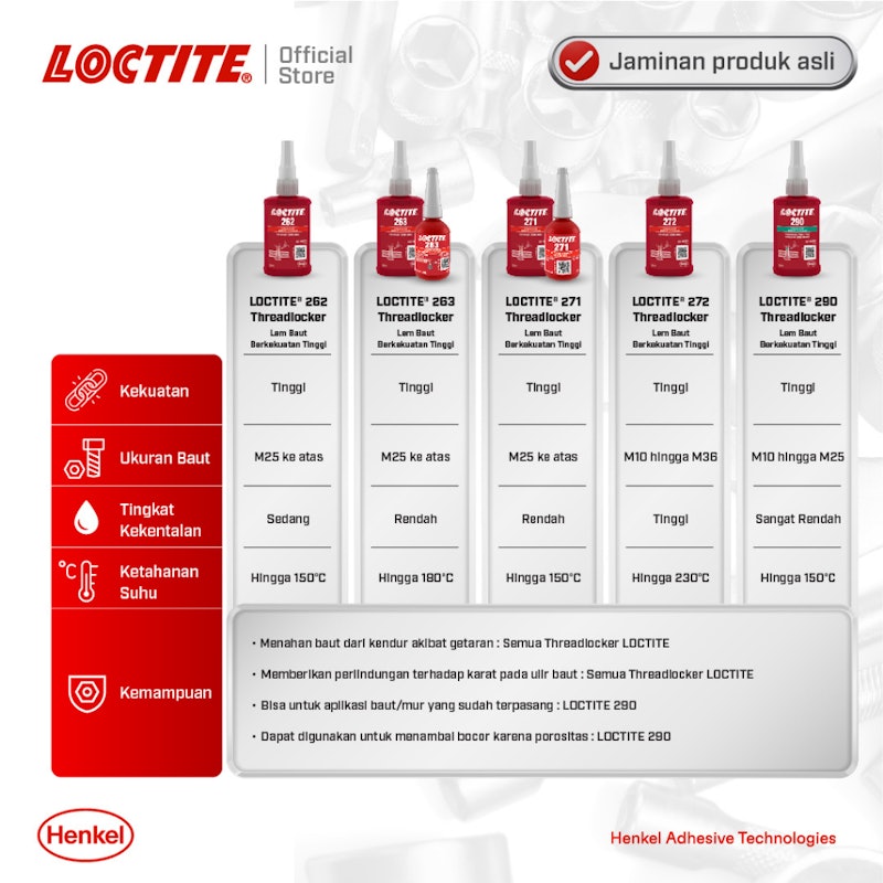 LOCTITE 271 THREADLOCKER 5
