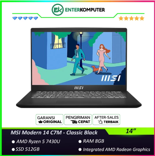 Micro-Star International MSI Modern 14 AMD Ryzen 5 7430 C7M