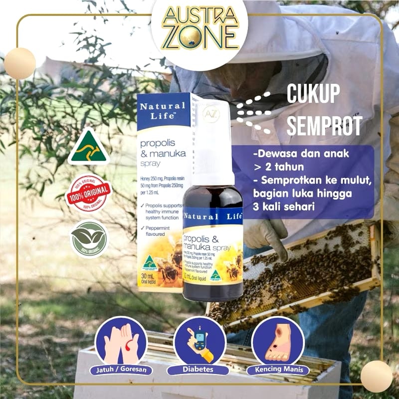 Natural Life™ Propolis & Manuka Spray 2