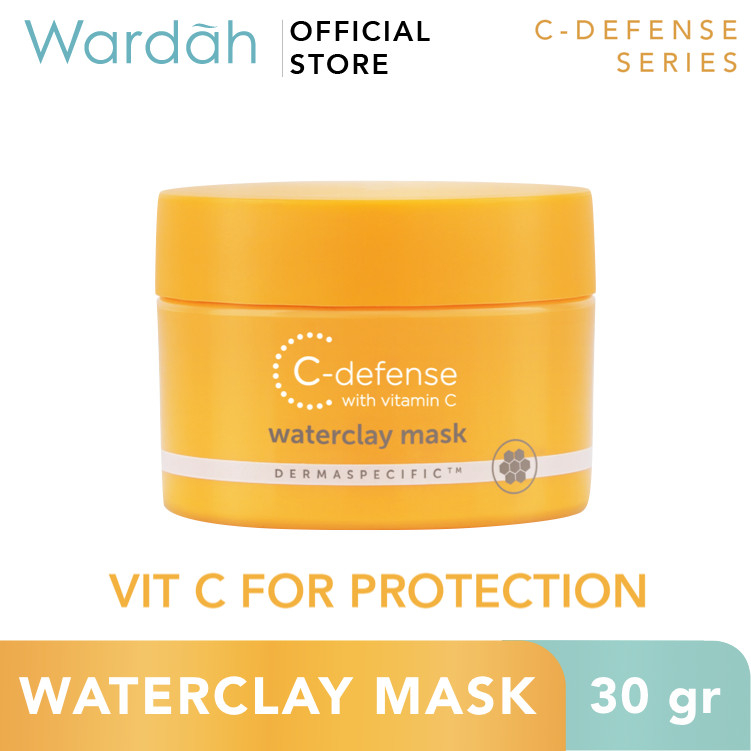 Wardah C-Defense Waterclay Mask