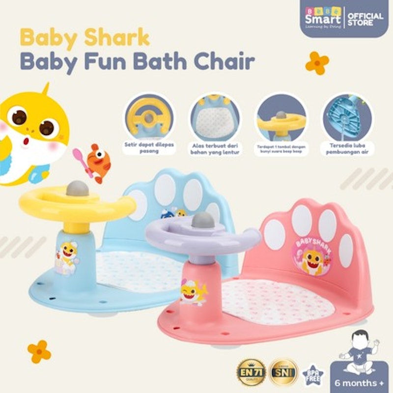 BéBé Smart Baby Shark Fun Bath Chair 3