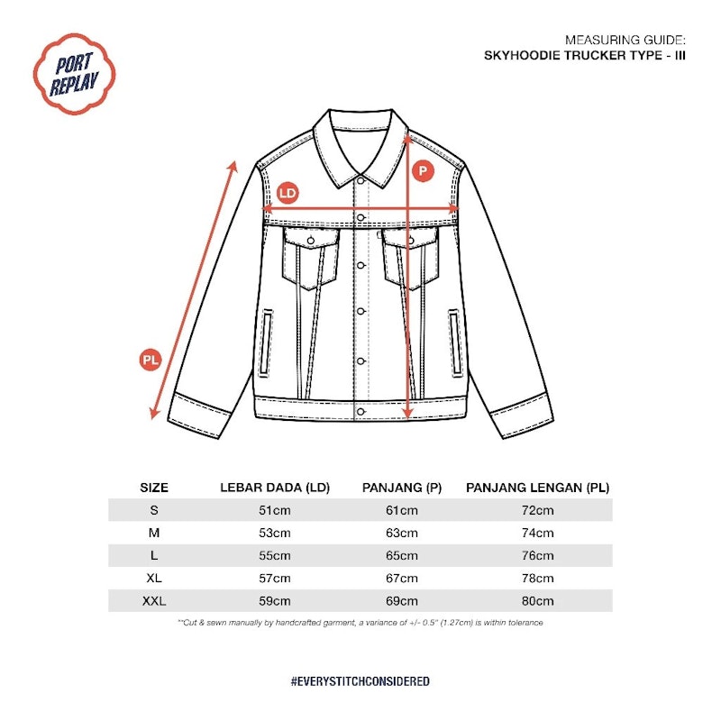 Port Replay Jaket Jeans Pria Denim Hoodie Type III 5