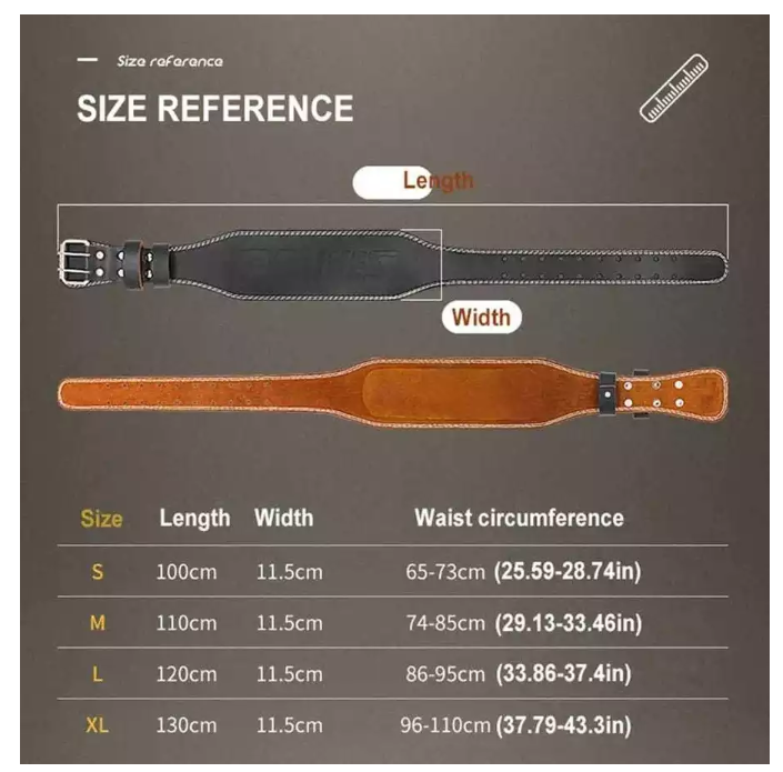 Wilson Bersaudara Indonesia Aolikes Cowhide Leather Gym Belt 7989