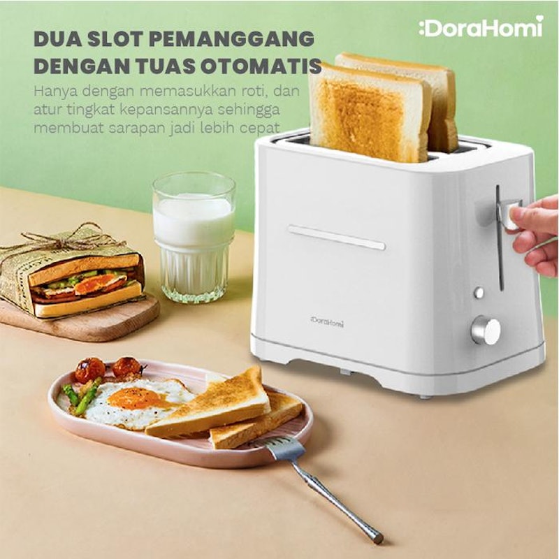 DoraHomi 2 Slice Toaster 2