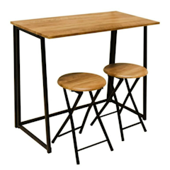 LEXI FOLDING TABLE SET W/ 2 CHAIRS