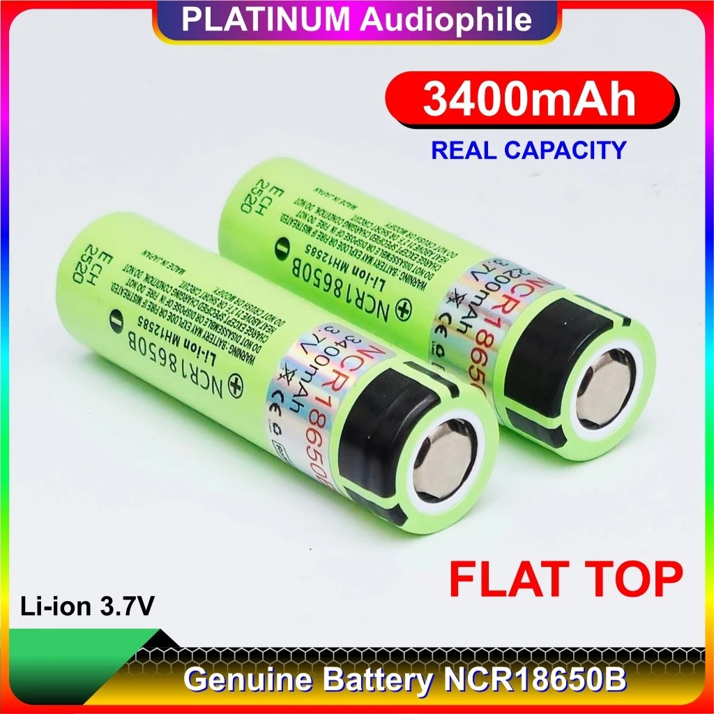 Panasonic Baterai 18650 Flat Top 3400mAh NCR18650B