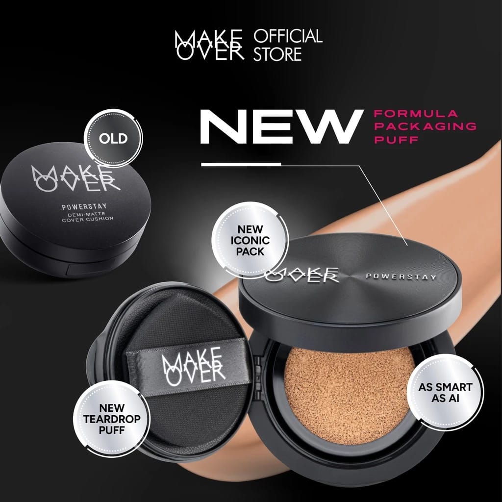 Paragon Technology and Innovation MAKE OVER Powerstay Sync Matte Cushion N30 Natural Beige