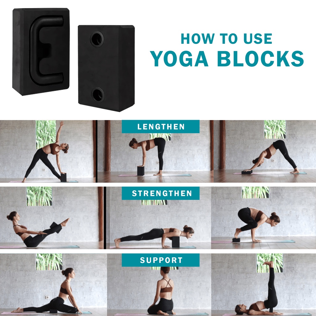 ELFS Active  2 in 1 Yoga Block