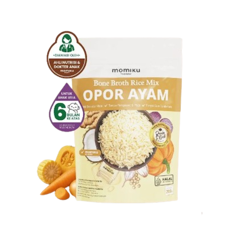 Momiku Bone Broth Rice Mix Opor Ayam 1