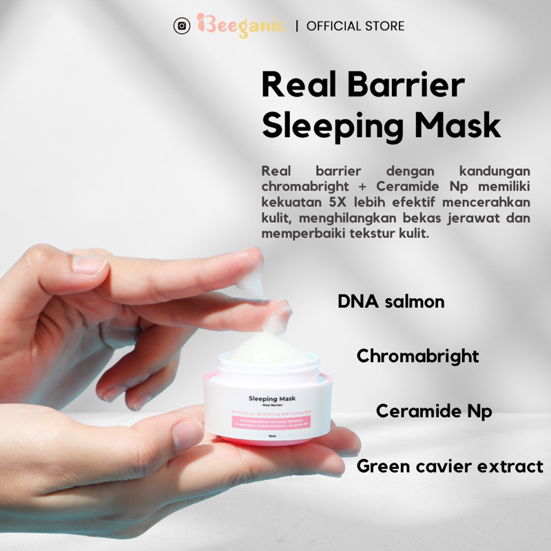 Beeganic Real Barrier Sleeping Mask