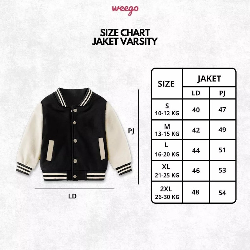 Weego Jaket Varsity Anak Motif Karakter Fearless 5