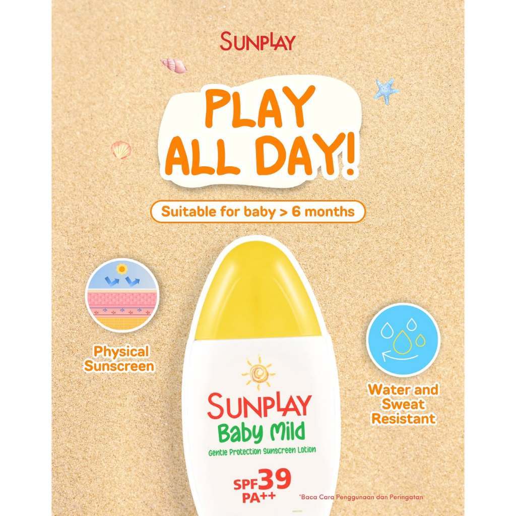  Rohto Laboratories Indonesia Sunplay Baby Mild Gentle Protection Sunscreen Lotion
