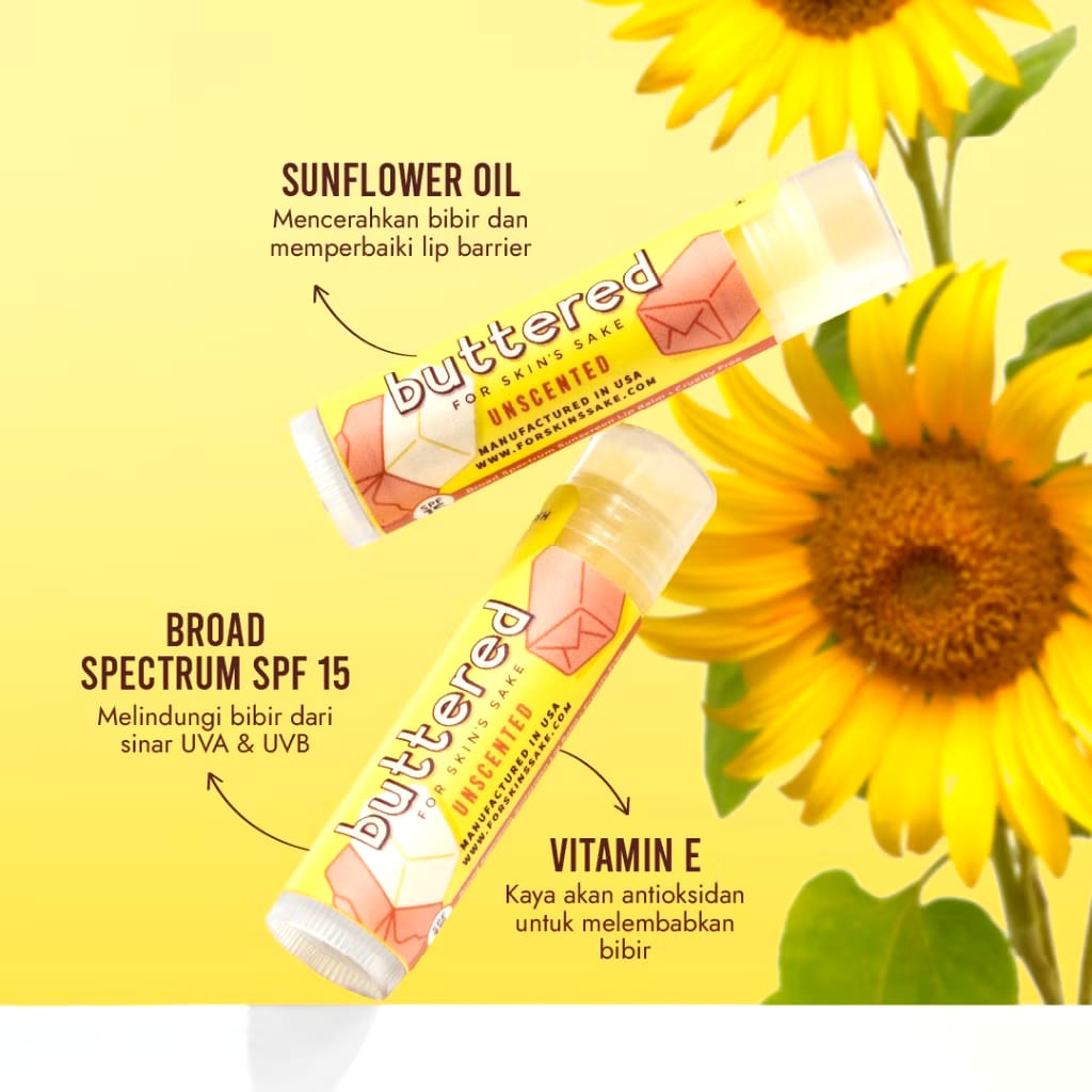 Pillar Brite Care  For Skin's Sake Buttered Unscented Lip Balm