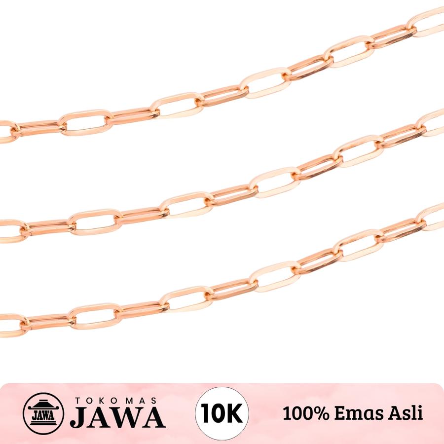 Toko Mas Jawa Kalung Polos Emas Cattena Kadar 10 Karat