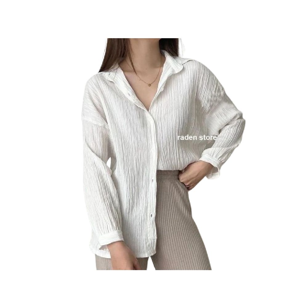 Raden Kemeja Wanita Oversize Shirt Basic 