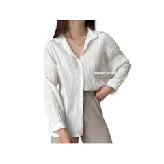 Raden Kemeja Wanita Oversize Shirt Basic