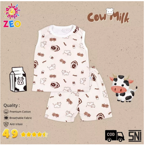  Zeo Baby Kids Setelan Kutung Bayi