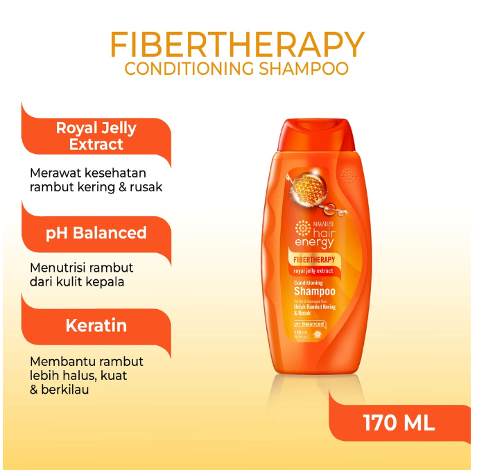 Damai Sejahtera Mulia  Makarizo Fibertherapy Conditioning Shampoo With Royal Jelly Extract