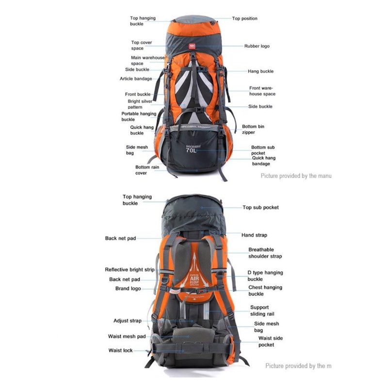 Naturehike Tas Carrier 70+5L 4