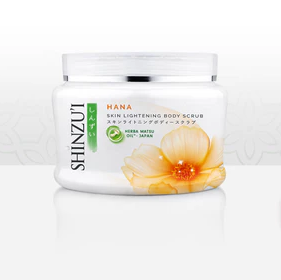 Shinzui Skin Lightening Body Scrub Hana 200gr 2