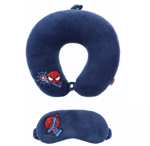 Bantal Leher dan Penutup Mata Marvel
