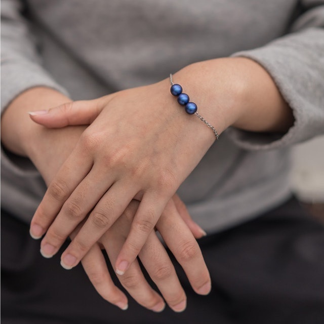 AR Hestia Petite Mherl Set Kalung Gelang Mutiara Swarovski