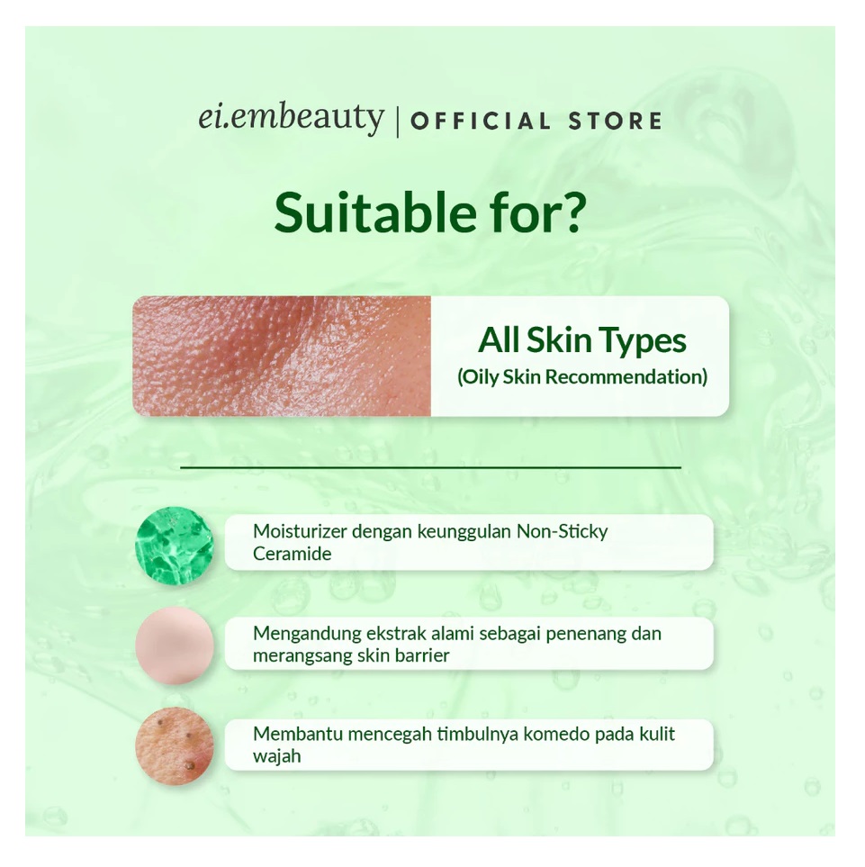 Cantik Alami Sehat EI.EM Beauty Cera x Cica Moisturizer