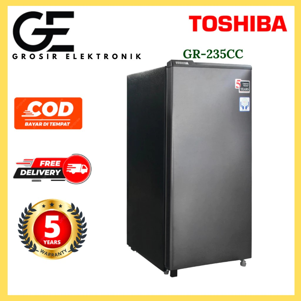 Toshiba Lifestyle Indonesia Toshiba Kulkas 1 Pintu GR-RD 235CC-DMF 
