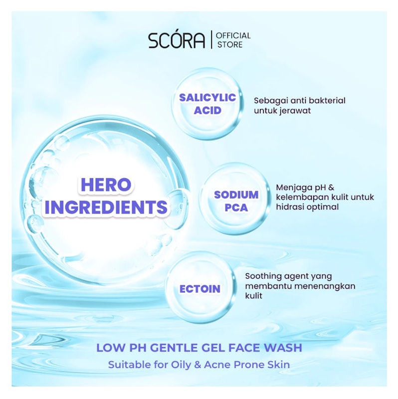 SCORA Salicylic Acid Gentle Low pH Cleanser 3