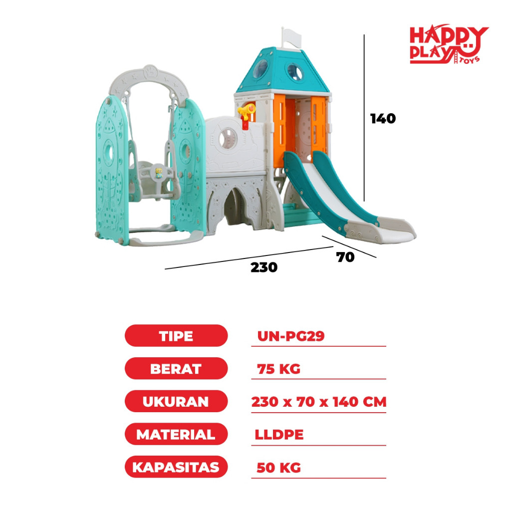 Happy Play Indonesia Happy Play Perosotan Playground Jumbo  UN-PG29