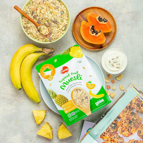 Global Delarya Pratama Oatsy Tropical Fruit Muesli