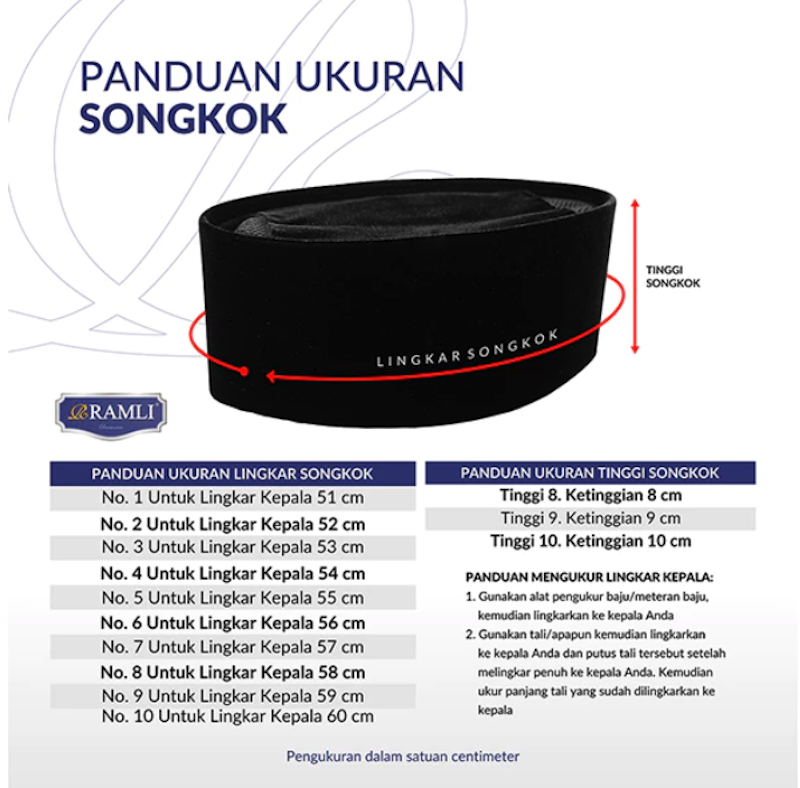 Ramli Songkok Lukis Black Sierra AC Tinggi 9 4