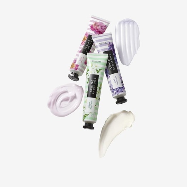 Spring Blossoms Hand Cream Trio Peony Lilac Jasmine  2
