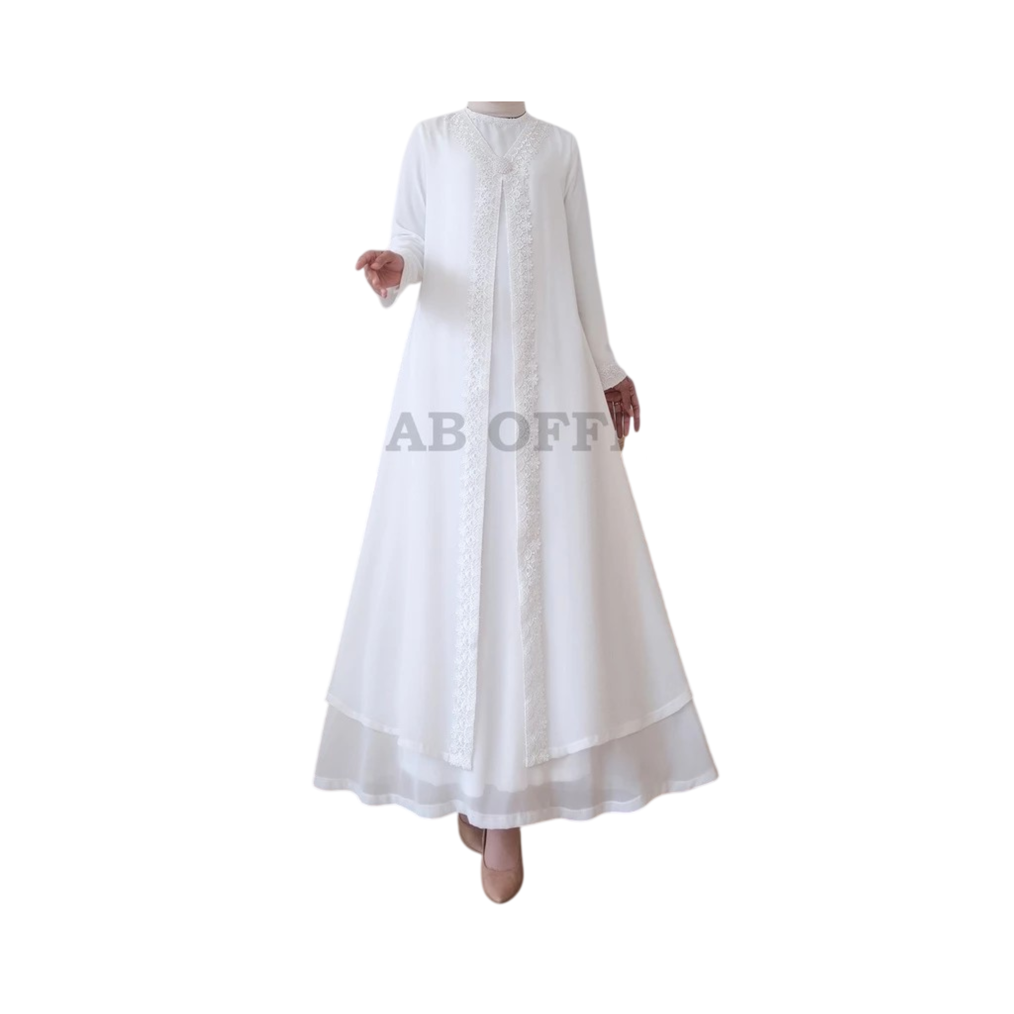 Agnes Hijab Asahy Dress Putih