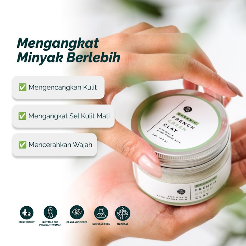 Organic French Green Clay Mask 4