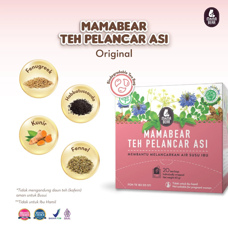 MamaBear Teh Pelancar ASI Rasa Strawberry 3