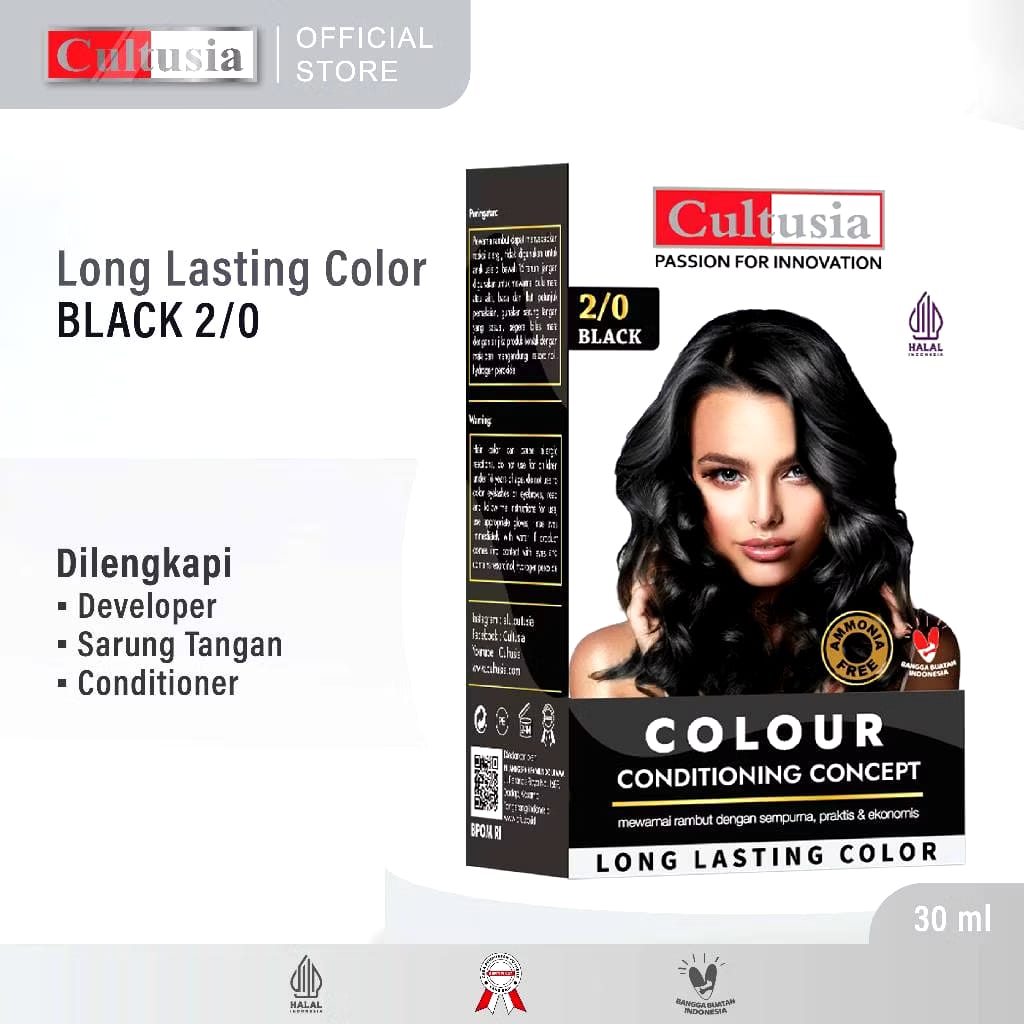 Anugerah Familindo Utama Cultusia Hair Color Black 2/0