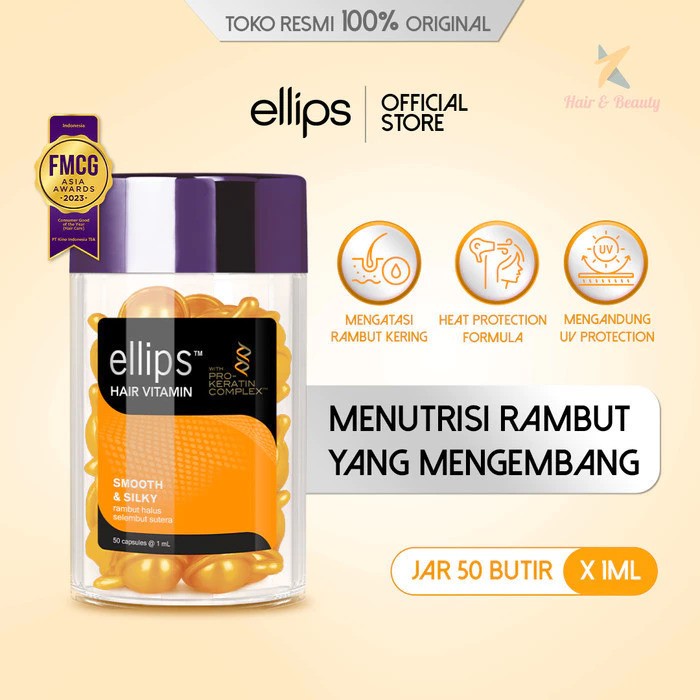 Kino Indonesia Ellips Hair Vitamin Pro Keratin Smooth & Silky Jar