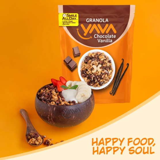 East Indo Fair Trading YAVA Granola Chocolate Vanilla