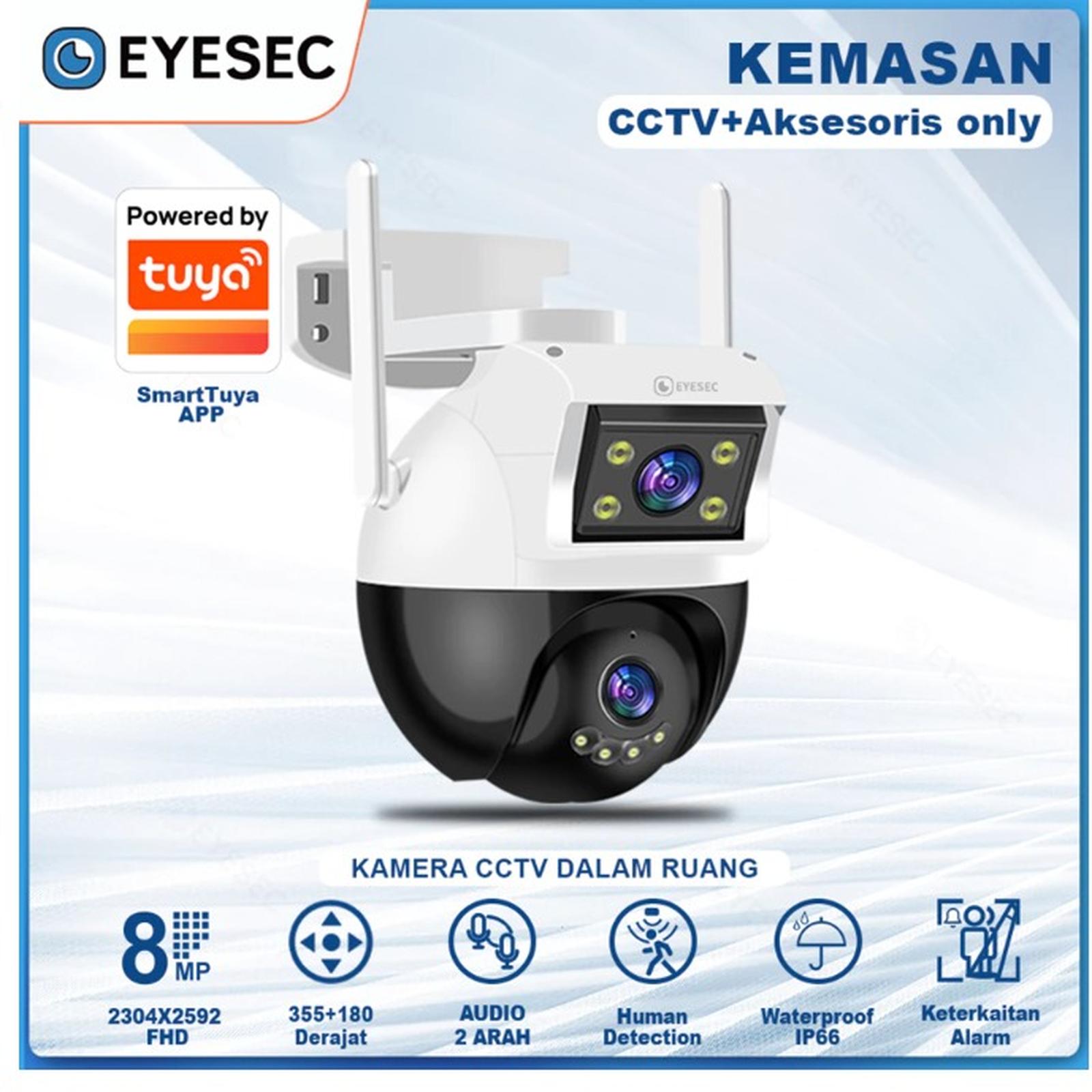 Eyesec CCTV Outdoor WiFi 8MP Dual Lens Q16-2L