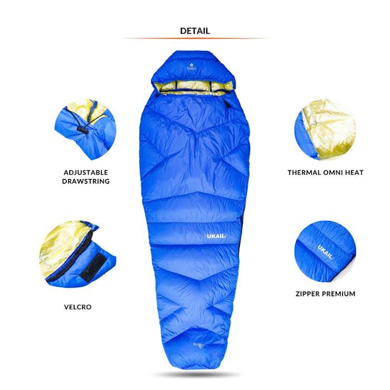 Bogaboo Ukail Sleeping Bag Goose Down Omni Heat 3