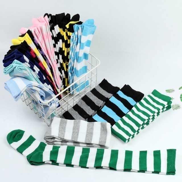  Over Knee Socks Motif Belang
