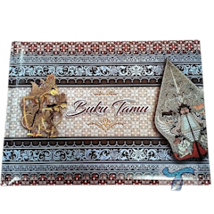 Buku Tamu Hard Cover Motif Batik