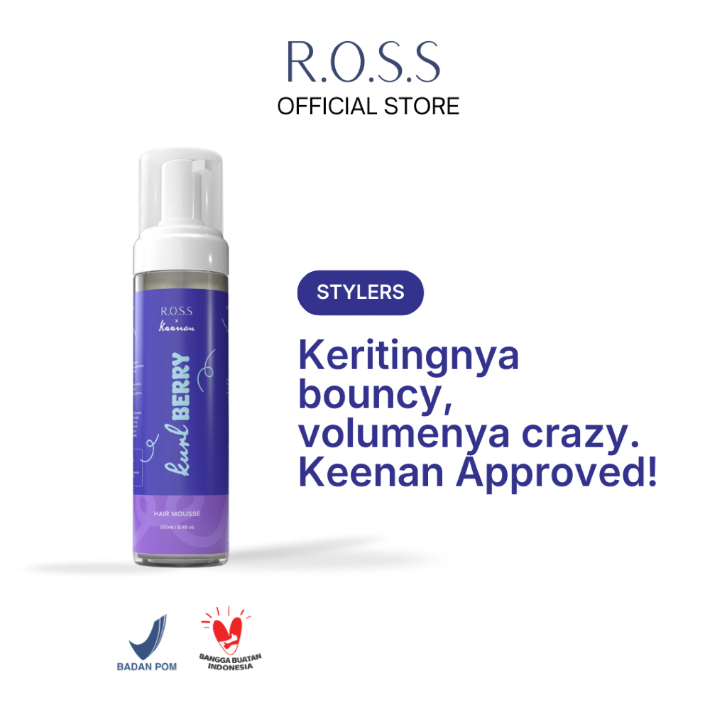 R.O.S.S X Keenan Kurl BERRY Hair Mousse 4