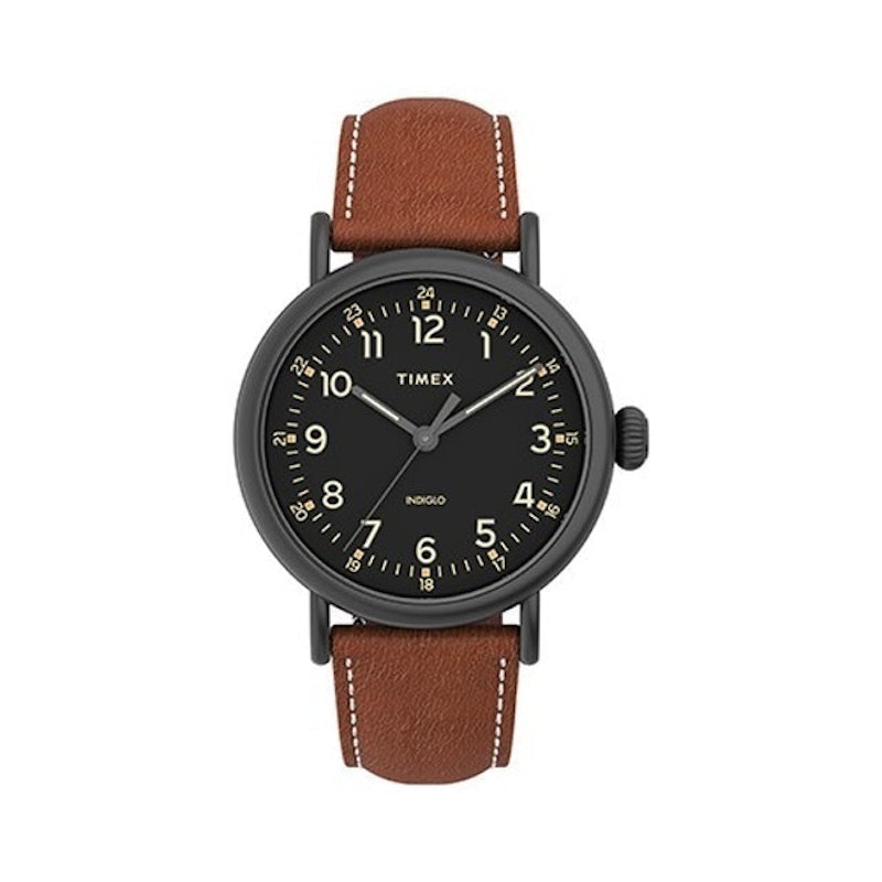 Standard 40mm Leather Strap Watch 1