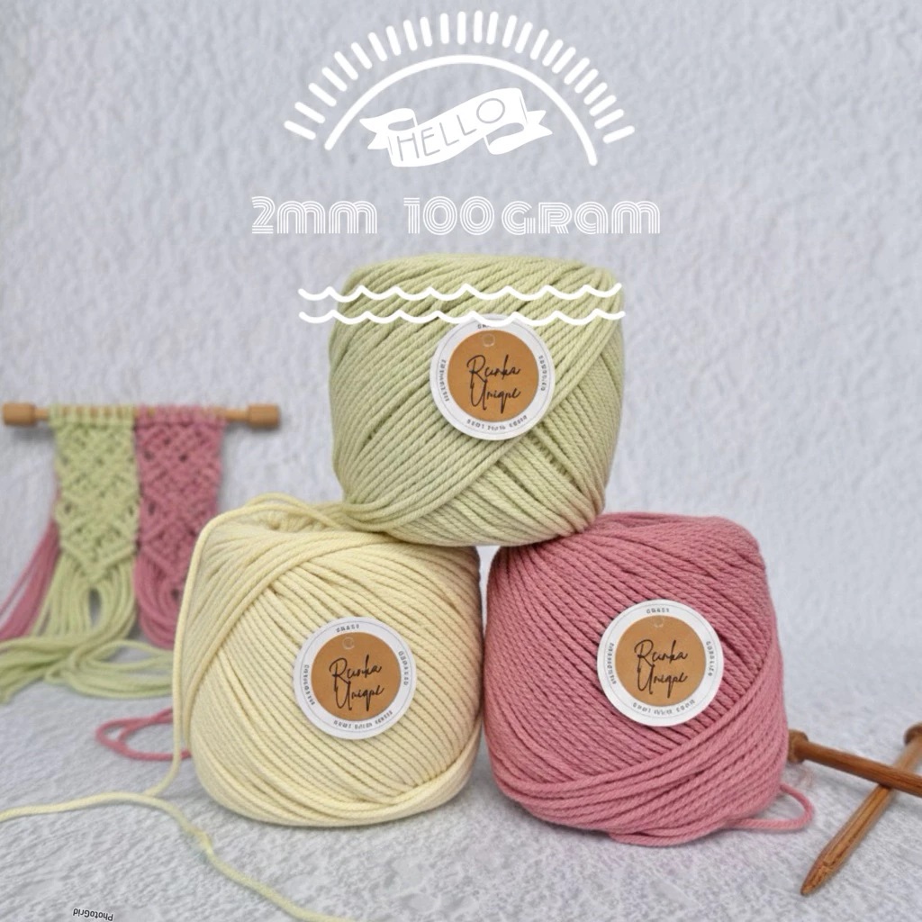  Reinka Unique Benang Rajut Cotton Rope