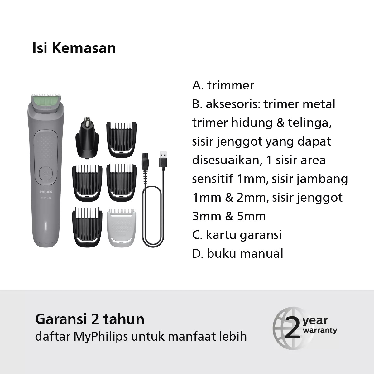 Philips Electronics Philips Multigroom 3000 7in1 MG3911/15