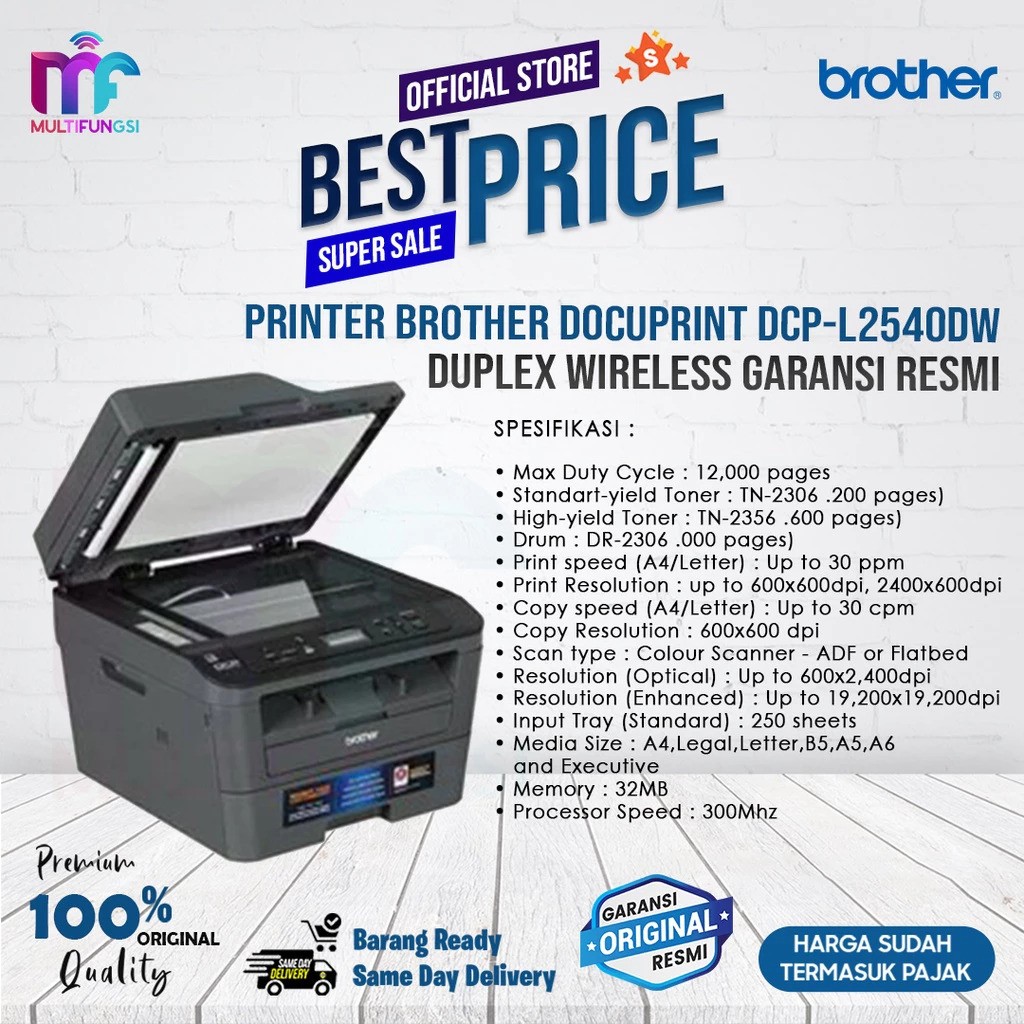 Brother Brother Printer Laser DCP-L2540DW